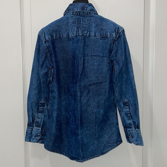 Denim MOF Boys shirt. Blue Color. - Picture 3 of 4